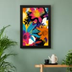 Multi Colors Flowers Painting Art 04