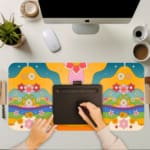 Creative Butterfly Vector Design Desk Pad 5