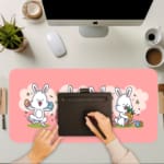 Creative Bunny Vector Design Desk Pad 5