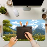 Creative Bunny Vector Design Desk Pad 5