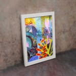 Multi Colors Flowers Painting Art 06