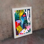 Multi Colors Flowers Painting Art 06