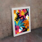 Multi Colors Flowers Painting Art 06