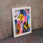 Multi Colors Flowers Painting Art 06