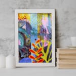 Multi Colors Flowers Painting Art 07