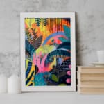 Multi Colors Flowers Painting Art 07