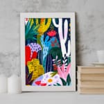 Multi Colors Flowers Painting Art 07