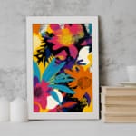 Multi Colors Flowers Painting Art 07