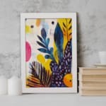 Multi Colors Flowers Painting Art 07