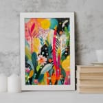 Multi Color Flowers Painting Art 07