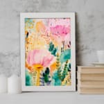 Multi Colors Flowers Painting Art 07