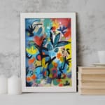 Multi Colors Flowers Painting Art 07