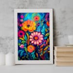 Colorful Flowers Painting Art 7