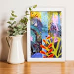 Multi Colors Flowers Painting Art 08