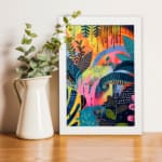 Multi Colors Flowers Painting Art 08