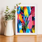 Multi Colors Flowers Painting Art 08