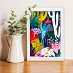 Multi Colors Flowers Painting Art 08