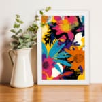 Multi Colors Flowers Painting Art 08