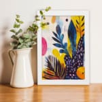 Multi Colors Flowers Painting Art 08