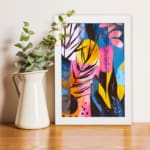 Multi Colors Flowers Painting Art 08