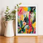 Multi Color Flowers Painting Art 08