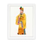 Infidu Regal Chinese Emperor Vintage Wall Art with vibrant robe and royal crown. hung on the wall