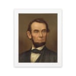 Infidu vintage wall decor featuring a classic portrait of a man with soft, earthy tones and a timeless appeal. hung on the wall on a white background