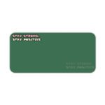 Infidu dark green desk pad with white and pink motivational quote on a chalkboard-style background