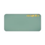 Infidu muted green desk pad with bold yellow “YOU CAN DO IT” quote.
