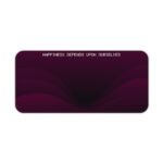 Infidu maroon desk pad with white discipline quote and wave design