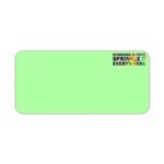 Infidu mint green desk pad with colorful “Kindness is free” quote and playful vintage-style design.