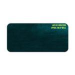 Infidu dark teal desk pad with yellow motivational quote and vintage textured design.