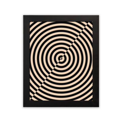 Infidu Bauhaus Wall Art Spiral Circle Optical Design - bha91
