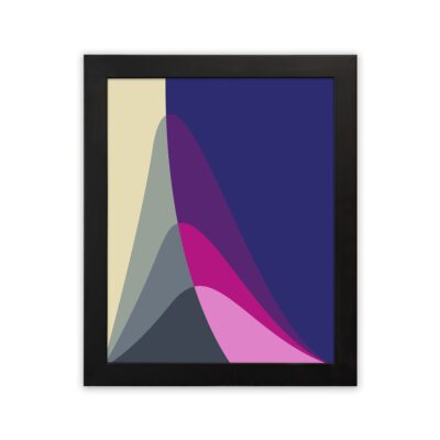 Infidu Bauhaus Wall Art Gradient Wave Geometric Design - bha93