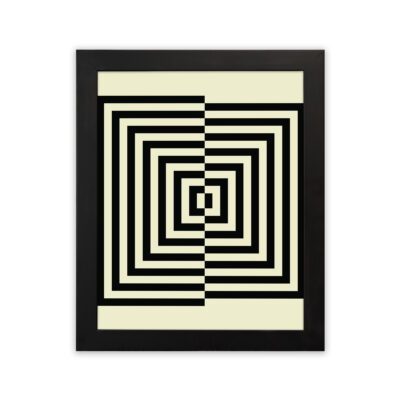 Infidu Bauhaus Wall Art Optical Square Maze Geometric Design - bha108