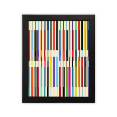 Infidu Bauhaus Wall Art Color Line Grid Geometric Design - bha109