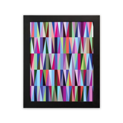 Infidu Bauhaus Wall Art Color Triangle Mosaic Geometric Design - bha110