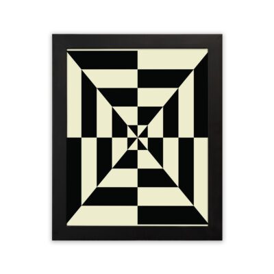 Infidu Bauhaus Wall Art Optical Tunnel Geometric Design - bha111