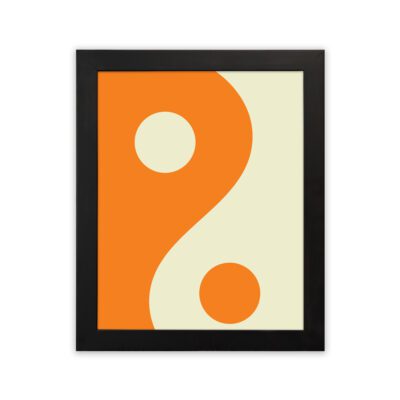 Infidu Bauhaus Wall Art Yin Yang Curve Geometric Design - bha115