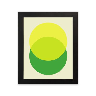 Infidu Bauhaus Wall Art Overlapping Circle Minimalist Design - bha120