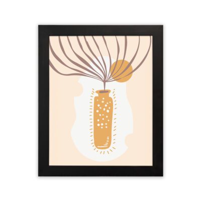 Infidu Minimalist Wall Art Abstract Vase Line Frame Modern Decor - mla175