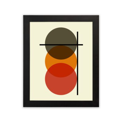 Infidu Transparent Circle Balance Print Luxury Modern Decor - Bauhaus Wall Art - bha688