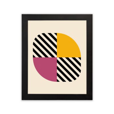 Infidu Minimal Circle Pattern Poster Modern Geometric Art - bha735