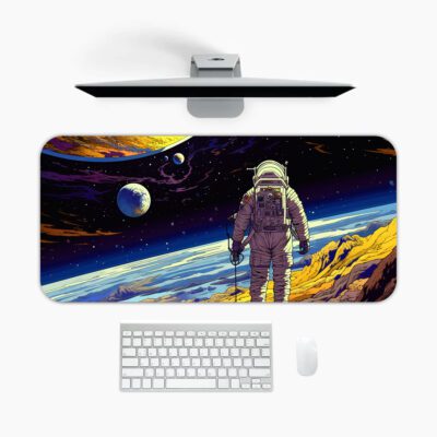 Infidu Astronaut Space View Gaming Desk Mat - mpd980