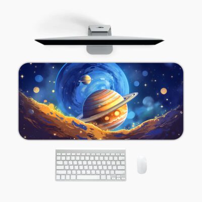 Infidu Galaxy Space Saturn Mouse Pad Extended - mpd981