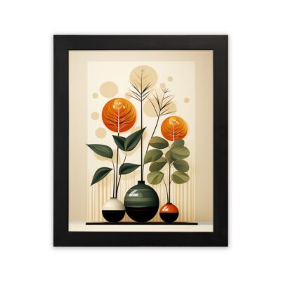 Infidu Elegant Floral Vase Wall Art - Kotart Aesthetic Modern Art - kma12