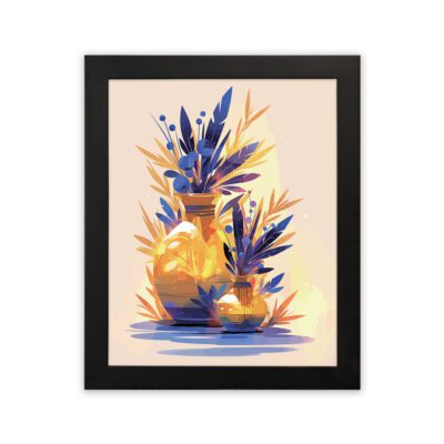 Infidu Floral Vase Wall Art Aesthetic Framed Home Decor - Kotart Aesthetic Modern Art - kma22