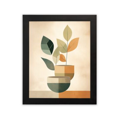 Infidu Abstract Botanical Vase Wall Art Framed Modern Home Decor - Kotart Aesthetic Modern Art - kma30