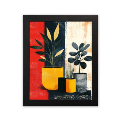 Infidu Stylish Indoor Plant Wall Art Minimal Frame - Kotart Aesthetic Modern Art - kma04