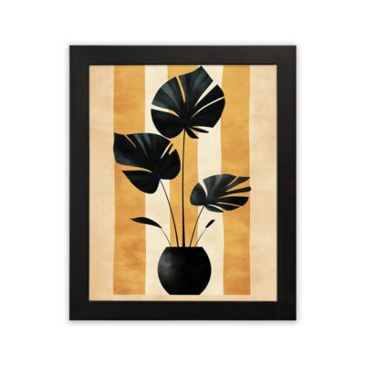 Infidu Monstera Leaf Vase Wall Art - Kotart Aesthetic Modern Art - kma07